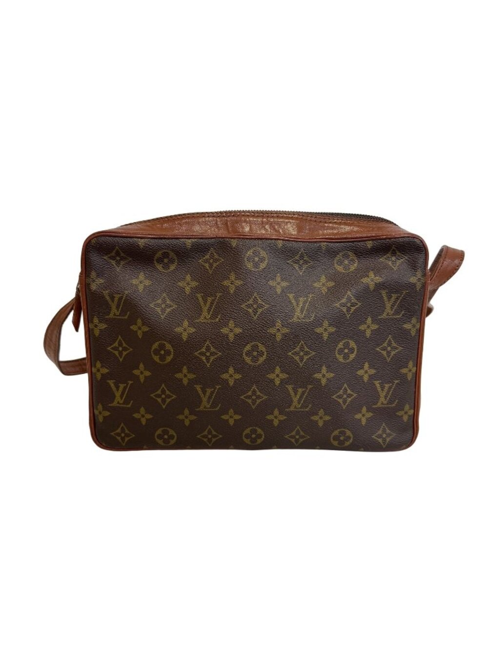 Louis Vuitton Monogram Sac Bandouliere Leather Brown Shoulder Bag